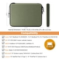 thumbnail image 2 of Funda para portátil FINPAC para MacBook Air/Pro de 15 a 16 pulgadas, color oliva, 2 of 7