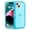 Blue, variant on for iPhone 14 Pro Max Case, Heavy Duty Shockproof Protection Phone Cases, Anti-Drop, Dual Layer Transparent Protective Cover Compatible with iPhone 14 Pro Max, Crystal