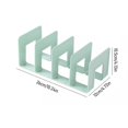 thumbnail image 3 of bestolf Modern Geometric Bookend Plastic Desktop Book Holder for Shelves Desk Multi-Purpose Organizer for Home Office School, 3 of 7