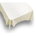 thumbnail image 2 of Live Life Durable Vinyl Tablecloth Lined with Flannel - Oblong 52"x70" - Ivory, 2 of 2
