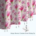 thumbnail image 6 of Pioneer Flower Floral Print Pattern Shower Curtain 36"x72" ,Bathroom Decorative Shower Curtains Set with 12 Hooks,Modern Waterproof Washable Shower Curtain, 6 of 6
