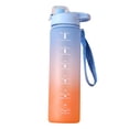 thumbnail image 1 of Sywqhk Botella de agua deportiva de 1000 ml con marcador de tiempo para actividades al aire libre (azul) Sywqhk Alta Calidad, 1 of 9
