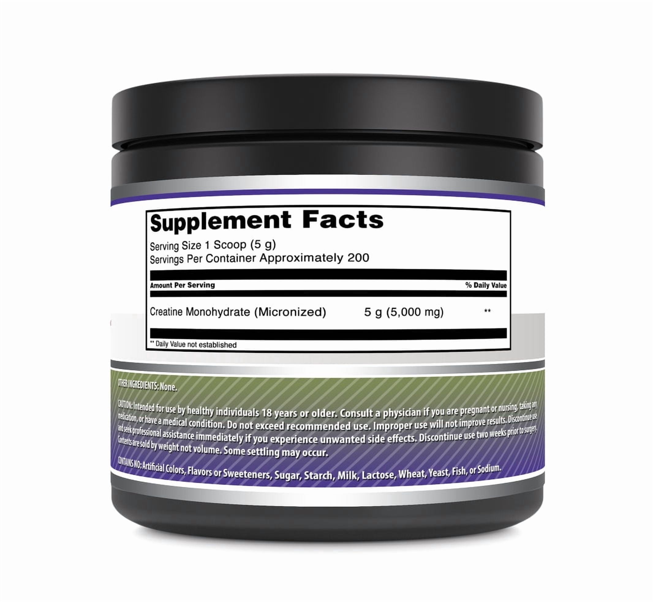 Amazing Formulas Micronized Creatine Monohydrate 5000mg Per Serving Unflavored Powder 34oz (997 Grams) Supplement | 200 Servings | Improve Strength, Performance, and Muscle Growth