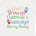 thumbnail image 4 of Inktastic Tennis Player like Daddy Boys or Girls Toddler T-Shirt, 4 of 5
