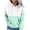 Green 1, variant on Annhoo Womens Oversized Sweatshirts Plus Size Long Sleeve Hooded Tops Trendy Color Block Pullover with Pocket