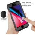 thumbnail image 4 of Étui pour iPhone 7/iPhone 8 avec Protecteur d'Écran [Antichoc] [Antichoc] [Anti-Poussière], Étui Robuste 3 en 1 Durable pour iPhone 7/8 4.7 Pouces (Noir), 4 of 4