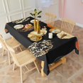 thumbnail image 2 of Halloween Patterned Pumpkins (2) Rectangle Tablecloth 60"x102",Waterproof Polyester Rectangle Table Cloth, Wipeable Spillproof Polyester Tablecloth for Dining, Camping, Indoor and Outdoor, 2 of 6