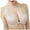 Khaki, variant on Bra No Underwire Women Fashion Plus Size Bra Comfortable Breathable Underwear V-Neck No Underwire Bra Feature Hook and Eye Closure Longline Bra Style Y-309 , Gray 32