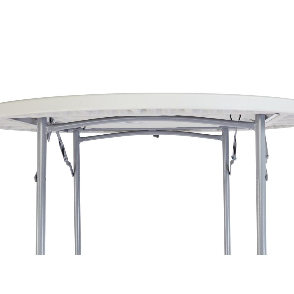 NPS 48" Heavy Duty Round Folding Table, Speckled Grey
