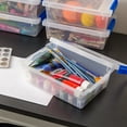 thumbnail image 6 of IRIS 2.4 Qt. Plastic Storage Bins with Lids, Clear Containers, Latching Totes 6Pk, 6 of 10