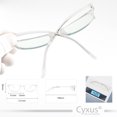 thumbnail image 4 of Cyxus Filtro de luz Azul Gafas Ligero Flexible cómodas TR90 [Mejor Dormir] Bloqueo UV Anti Fatiga de Ojos Gafas de Computadora Cyxus  Style, 4 of 9