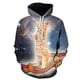 thumbnail image 4 of Sudadera con capucha con estampado de gato estrellado divertido para hombre, sudaderas con capucha para hombre, sudaderas con estampado de gato en 3D, novedad en sudaderas, regalos de Navidad para niñ, 4 of 5