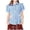 Blue, variant on Bavarian Style Women's Oktoberfest Plaid Shirt, Traditional German Checkered Blouse, Elbow Length, for Festivals
