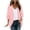 Summer Tops Pink, variant on Womens Beach Coverups, Cardigan for Women Open Front Casual Dots Printed 3/4 Sleeve Shirts