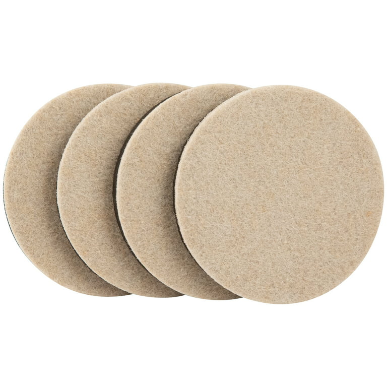 3.5 Inch Furniture Sliders 89 Mm Round Felt Sliders Moving Furniture Gliders  Pads For Hard Acsergery Gift