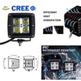 thumbnail image 2 of A-Pillar Dual LED Pod Light Kit For Jeep 2018-up Wrangler JL, Includes (4) 20W High Power LED Cubes, Windshield A-Pillar Mounting Brackets & On/Off Switch Wiring Kit, 2 of 9