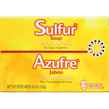 Grisi Sulfur Soap for Acne - 6 pack (Best Soap For Acne Skin)