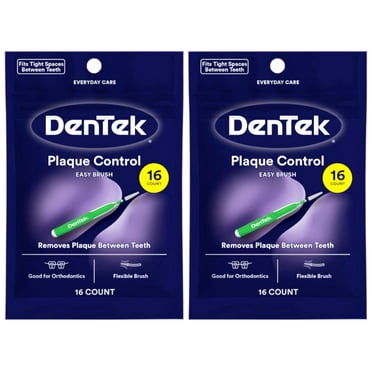 DenTek Easy Brush Fresh Mint Tight Interdental Cleaners, 16 each (Value Pack of 2)