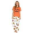 thumbnail image 2 of Grblisyd Matching Family Halloween Pajamas Set Cute Pumpkin Print 2-Piece PJS for Adults & Kids Holiday Family Pajamas, 2 of 8