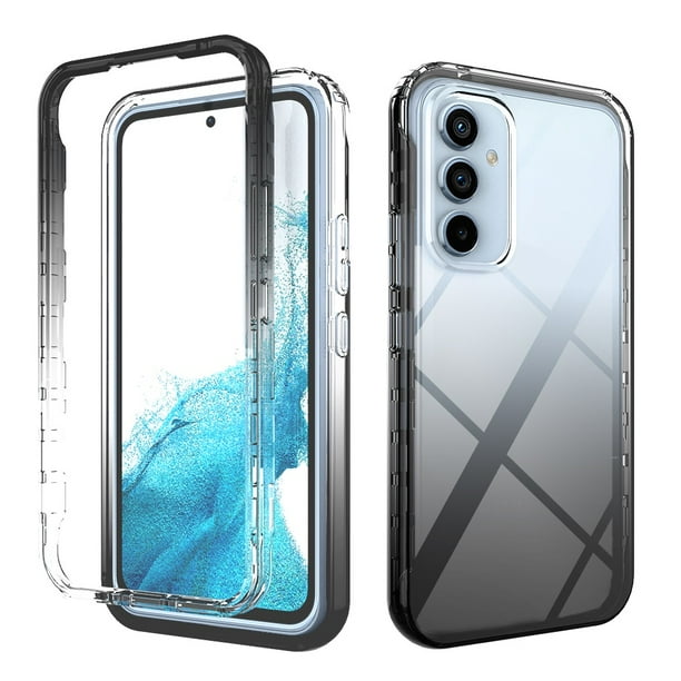 2 IN 1 Air Shockproof Armor Phone Case For Samsung Galaxy A14 A24 A34 A54 A04E A04 A04S A13 A23 A33 A53 A73 A03S Transparent Soft Hard Back Cover for A22 A32 A52 A52S A72 S23 Ultra S22 Plus S23+ Bumpe