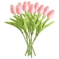 thumbnail image 1 of 10pcs tulipanes artificiales tulipanes falsos flores artificiales oficina en el hogar decoraciones de ramas florales, 1 of 4