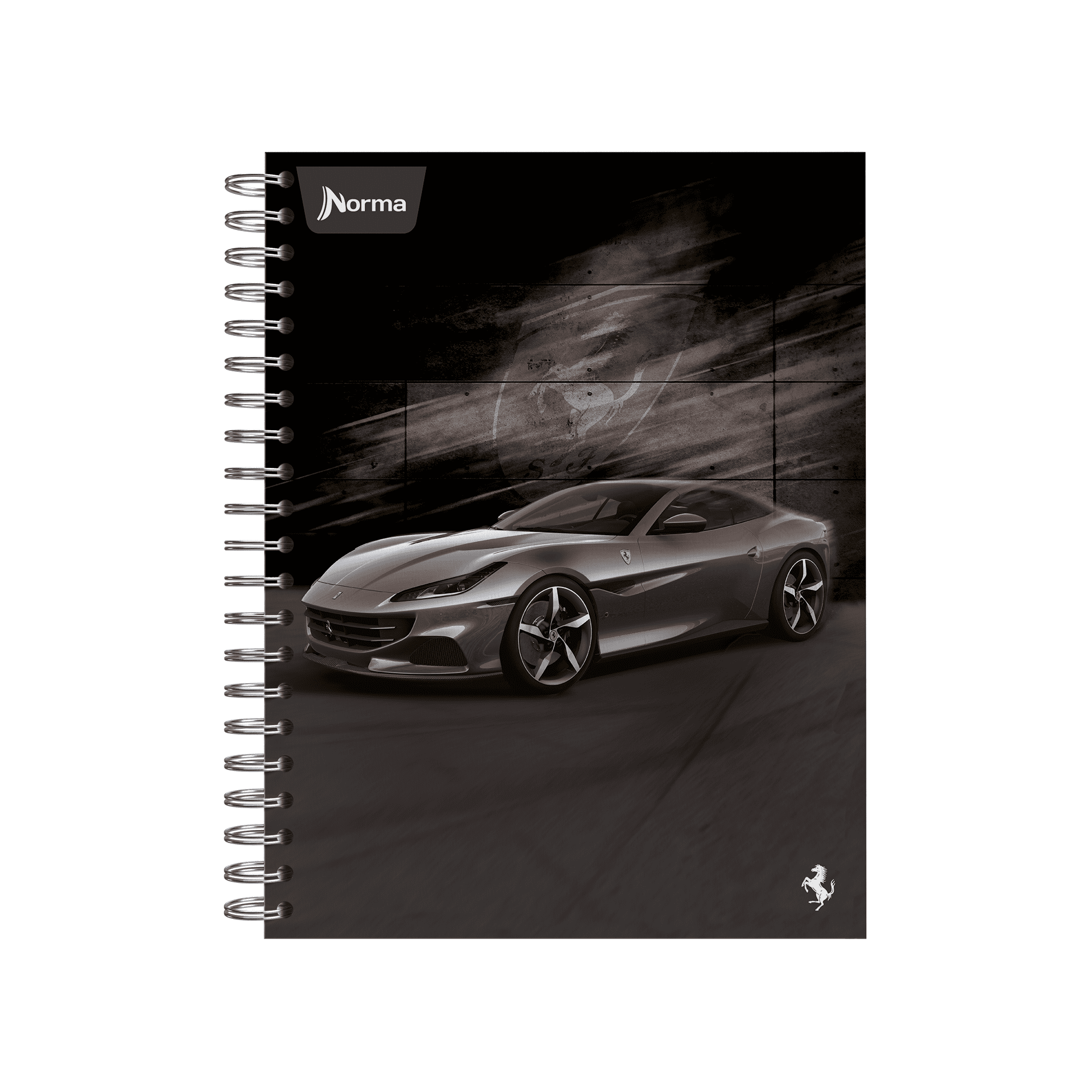 Norma Ferrari DB Large Wide Rule Spiral Notebook 9" x 11" Multicolor 200 Sheets