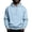 Light Blue, variant on TOMVIGX Mens Hoodies Pullover Casual Fleece Oversized Fall Sweatshirt Lightweight Baggy Tops Outdoor Daily Wear with Kangaroo Pocket L