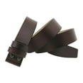 thumbnail image 3 of Cinturón de Cuer Hombres de Sin Hebil Correa de Cintura de café Colcomx Cinturones de vestir casuales para hombre, 3 of 7