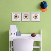 Gallery Pops® Monchhichi - (3-Pack), White Framed Version, 12 x 12