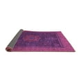 thumbnail image 2 of Ahgly Company Indoor Round Abstract Purple Modern Area Rugs, 4' Round, 2 of 4