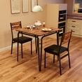 thumbnail image 2 of Kitchen Table and Chairs for 4, 5 Piece Dining Table Set for 4 Dining Room Table Set, Dinner Table Set for 4, Rectangular 4 Seater Dinette Set, 2 of 9