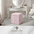 thumbnail image 2 of Arantza  Ottoman  Light  Pink  Linen  Single  Tuft  Slipcover, 2 of 9