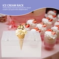 thumbnail image 4 of USHOBE 1Set Ice Cream Cone Display Rack Acrylic Round Hole U Shaped Food Display Dessert Presentation, 4 of 8