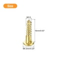 thumbnail image 2 of Uxcell Wood Screws M3.5 x 16mm Slotted Round Head Brass Self-Tapping Screw WoodWorking Screw 60 Pack, 2 of 6