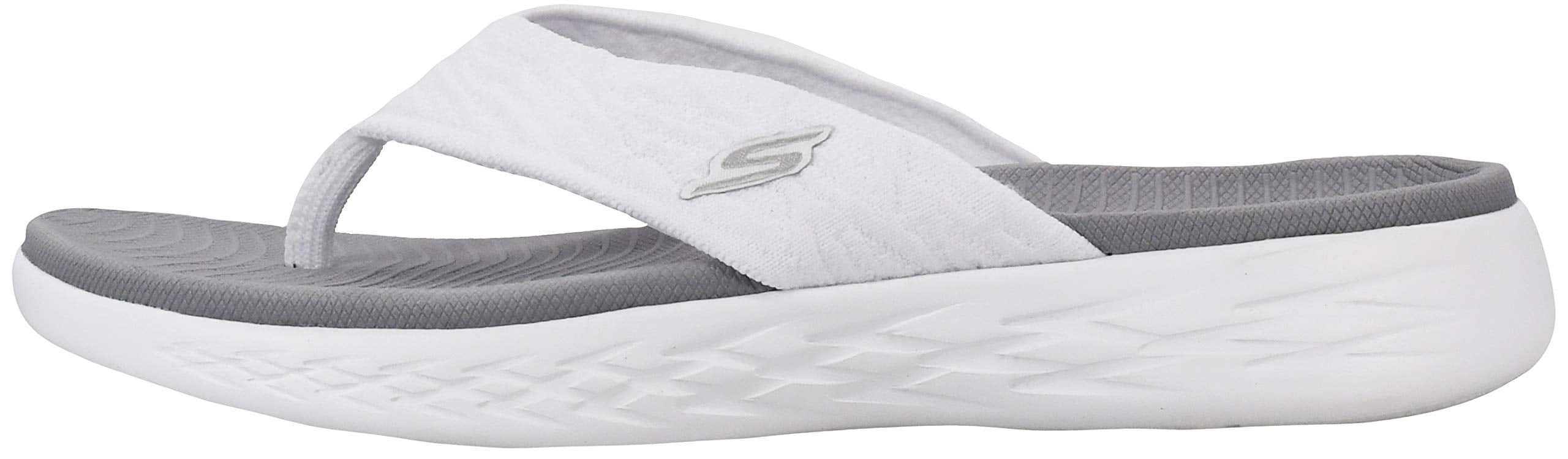 Skechers Flip Flops Sandals for Women On-The-Go 600-Sunny with Goga Mat Footbed and Lightweight Cushioning