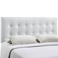 thumbnail image 3 of Modway Emily Tufted Button Headboard, Queen, White, 3 of 8