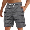 thumbnail image 1 of Soki Shorts de Plage Décontractés pour Hommes Shorts à Rayures en Liquidation, 1 of 5