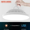 thumbnail image 3 of OUSITAID Solar Camping Lantern, Waterproof Outdoor Solar Light Wireless Hanging Camping Lamp with Remote Control for Hiking Outage Hurricane Cellphone Emergency USB Charging (120 LED Beads), 3 of 6