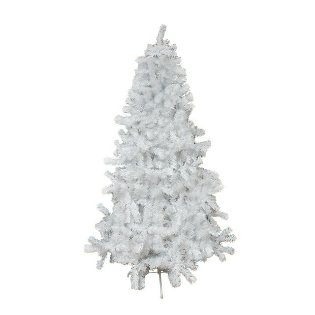 Árbol Navideño La Merced Pino Ramas Montables Blancas Brillantes Altura 1.80 m Artificial Plástico Resistente