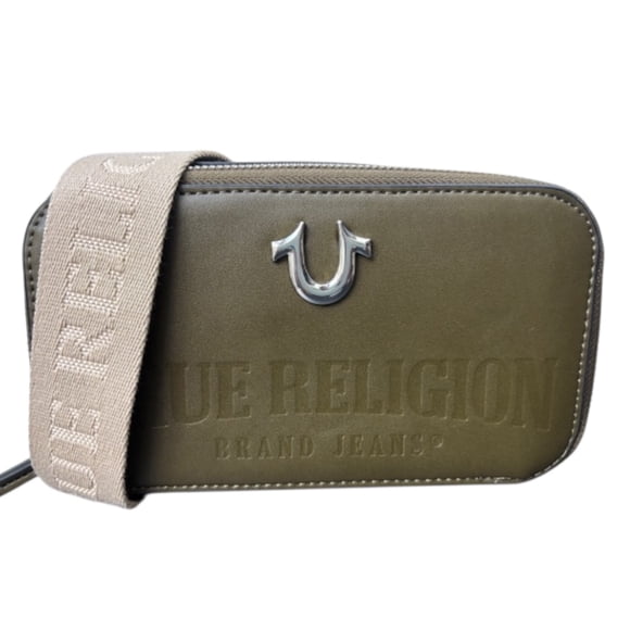 Bolsa para Dama True Religion Olive Double Zipper