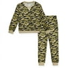 Sleep On It Boys 2-Piece Hacci Pajama Sets - Camo, Green & Black Pajama Sets for Boys, Size S (6/7)