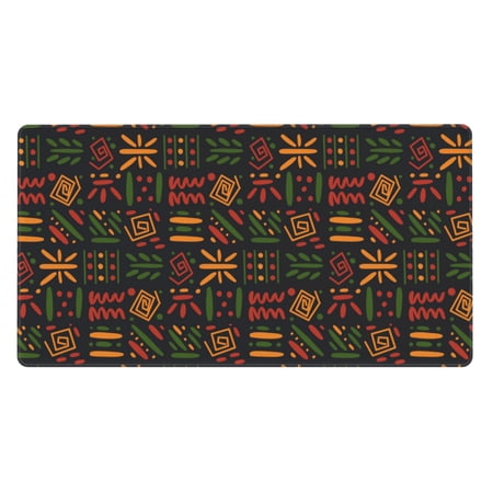 ZICANCN Gaming Mouse Pad, Ethnic Aztec Lines Large Mouse Mat Desk Pad, Keyboard Mouse Mat, 15.8x29.5 inch