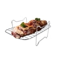 thumbnail image 1 of Airer Fryer Rack Double Pot Accessories Oven Grill Steam Rack Airer Fryer Double Pot, 1 of 6