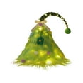 thumbnail image 1 of Festive LED Fiber Optic Christmas Tree Hat with Decorative Bow and Ornaments Perfect for Holiday Parties, 1 of 3