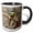 Black/White, variant on 3drose, Rufous-tailed Jacamar, on Tree Branch, Northern Pantanal, Brazil, 11oz Magic Transforming Mug