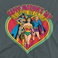thumbnail image 2 of Justice League Happy Mother's Day Women's T Shirt, Charcoal, Medium, 2 of 5