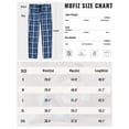 thumbnail image 3 of MoFiz Men's Plaid Print Woven Pajama Pants Cotton Loungewear Sleep Bottoms 3PACK, 3 of 10