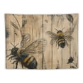 thumbnail image 5 of Patifu Bee Flowers Tapestry Wall Hanging Unique Style Graphic Tapestries Home Wall Decor Art for Living Room Bedroom Apartment Farmhouse Dorm 40x30inch, 5 of 6