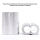 thumbnail image 4 of Doble Orificios Clip De Aluminio Plata Aluminio Crimpado Bucle Cable Virola Alambre Crimpado Manga Doble Orificios Cuerda De Alambre Virola Para Alambre Y Cuerda,28Pcs 8 Mm / 0.31 Pulgadas Moyic TO005652-10, 4 of 6