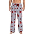 thumbnail image 1 of Fotbe Ladybug Pantalones de Pijama para Hombre, Pantalones de Dormir, Pantalones de Casa con Cintura Ajustable y Bolsillos-3X-Large, 1 of 6